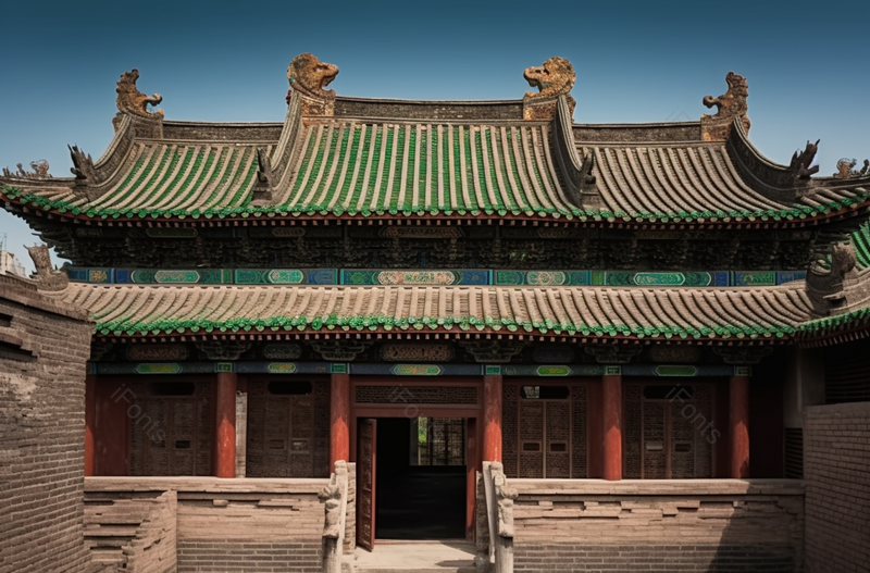 张壁古堡建筑文化屋檐著名景点,高清,摄影图,摄影图片,图片大全,摄影图免费下载